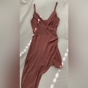 Fun asymmetrical cocktail dress, very flattering